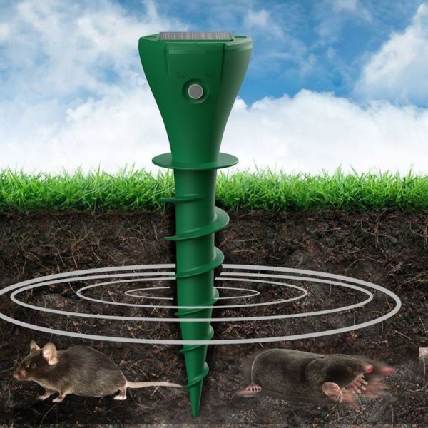 Outdoor Farm Mouse Repeller Solar Ultrasonic Rechargeable IP65 Waterproof Electronic Repeller (Green) - Image 6