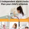Visual Timer Alarm Clock Dual Display LCD Time Reminder (Pink) - Image 8
