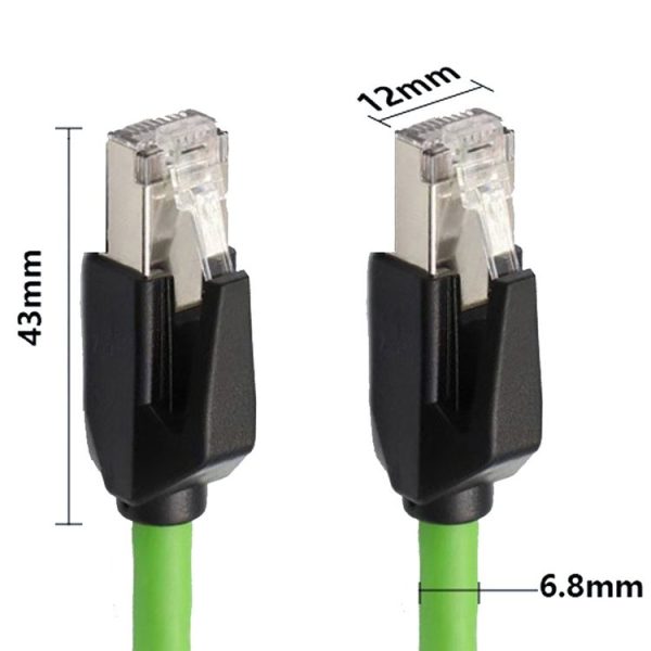 0.5m CAT6 Double Shielded Gigabit Industrial Cable Vibration-Resistant And Highly Flexible Drag Chain Cable - Image 3