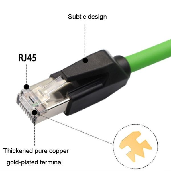 0.5m CAT6 Double Shielded Gigabit Industrial Cable Vibration-Resistant And Highly Flexible Drag Chain Cable - Image 4