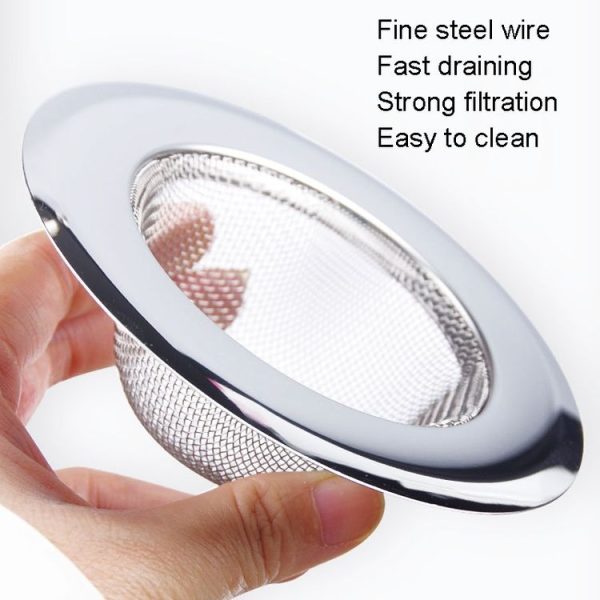 Kitchen Sink Garbage Filter Wash Basin Stainless Steel Filter (Kitchen Filter) - Image 4