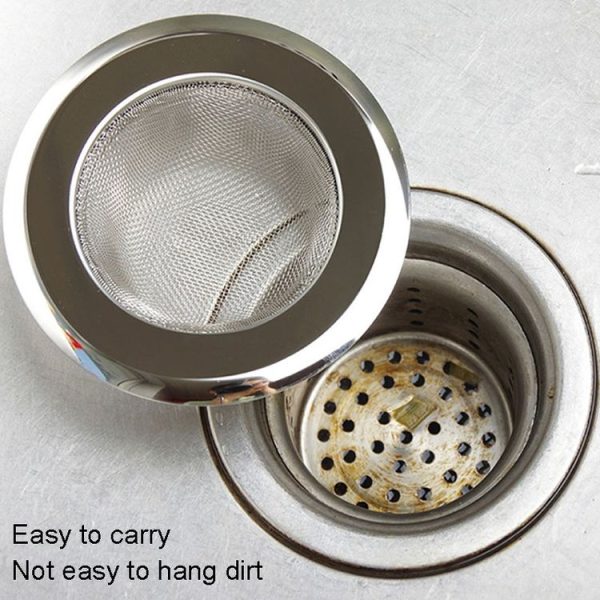 Kitchen Sink Garbage Filter Wash Basin Stainless Steel Filter (Kitchen Filter) - Image 6