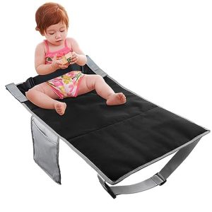 79 x 44cm Kids Airplane Seat Extender Portable Travel Seat Cushion (Black)