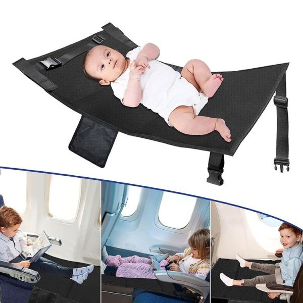 79 x 44cm Kids Airplane Seat Extender Portable Travel Seat Cushion (Black) - Image 10