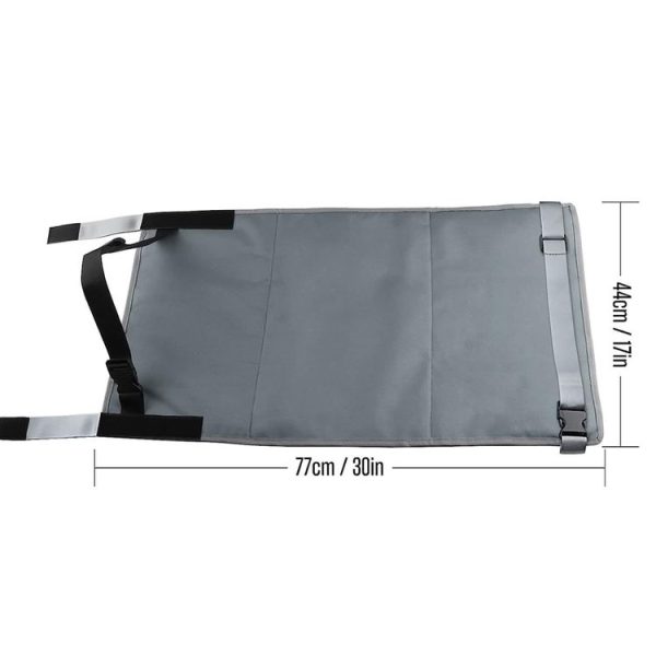 79 x 44cm Kids Airplane Seat Extender Portable Travel Seat Cushion (Black) - Image 2