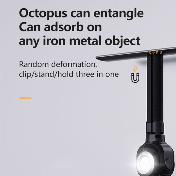 Octopus Outdoor Camping Light Magnetic Waterproof Tool Night Light With Tripod - Image 4