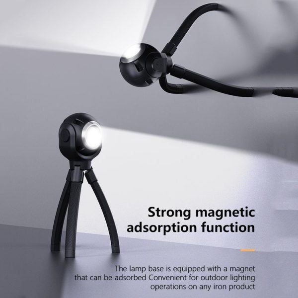 Octopus Outdoor Camping Light Magnetic Waterproof Tool Night Light With Tripod - Image 5