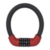 40 x 1.72cm Bicycle And Electrical Vehicle 5-Digit Combination Lock Safety Anti-Theft Cycling Lock (Black And Red)