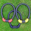 40 x 1.72cm Bicycle And Electrical Vehicle 5-Digit Combination Lock Safety Anti-Theft Cycling Lock (Black And Red) - Image 2