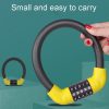 40 x 1.72cm Bicycle And Electrical Vehicle 5-Digit Combination Lock Safety Anti-Theft Cycling Lock (Black And Red) - Image 3