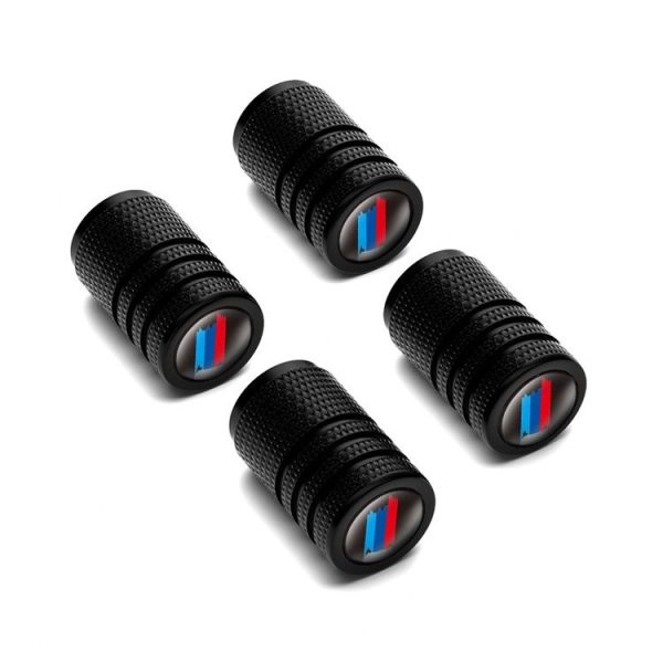 Aluminium Alloy Checkered Tricolour Car Wheel Decorative Valve Cap (Red) - Image 3