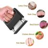 48-pin Meat Loosener with Handle Stainless Steel Meat Tenderizer Steak Needle Kitchen Tools (Black) - Image 6