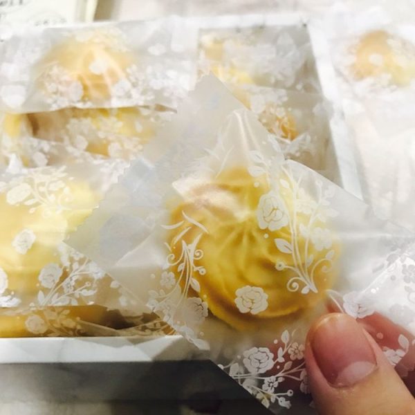 100pcs / Pack 5.5x8.5cm Translucent Frosted Flower Tea Packaging Bags Biscuit Machine Sealed Plastic Bags - Image 3