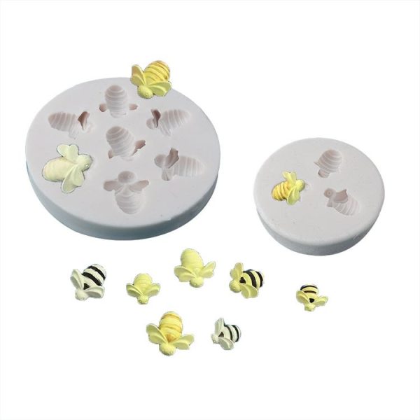 Little Bee Silicone Mold Fondant Chocolate Cake Mold, Spec: Mk-3171 Pink - Image 2