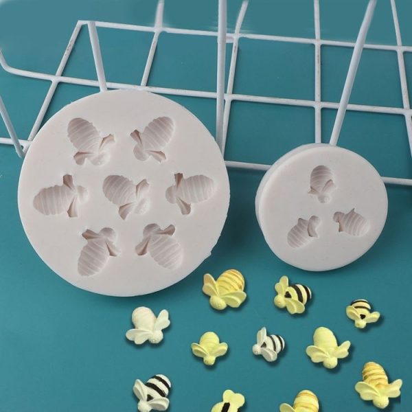 Little Bee Silicone Mold Fondant Chocolate Cake Mold, Spec: Mk-3171 Pink - Image 6