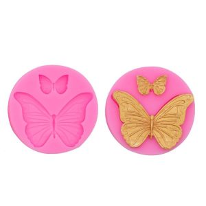 Butterfly Silicone Mold Fondant Chocolate Cake Decoration Mold Epoxy Brickearth Plaster Molds (NO.2 A685)
