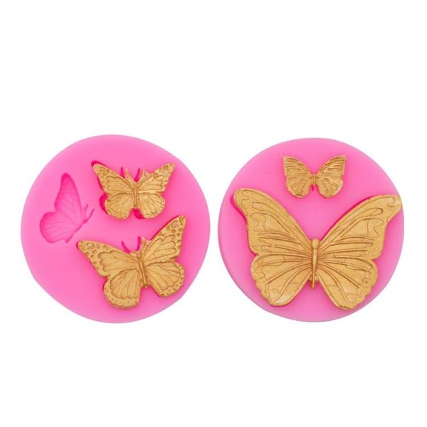Butterfly Silicone Mold Fondant Chocolate Cake Decoration Mold Epoxy Brickearth Plaster Molds (NO.2 A685) - Image 4