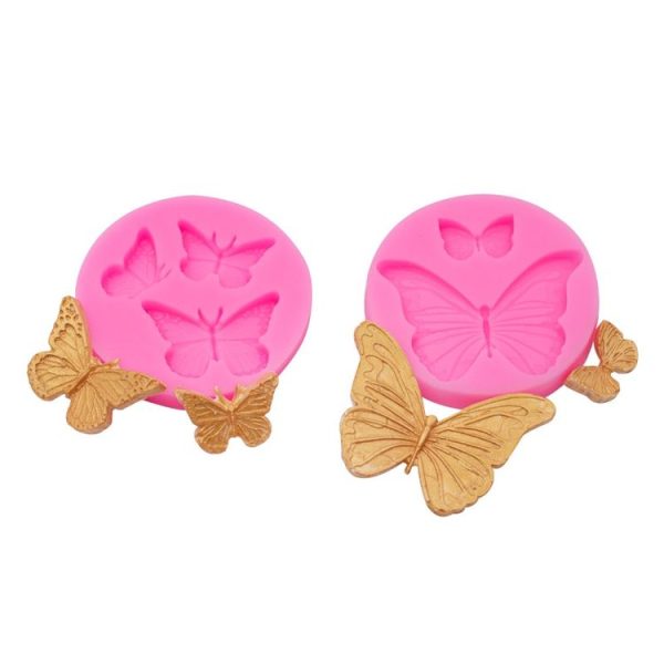 Butterfly Silicone Mold Fondant Chocolate Cake Decoration Mold Epoxy Brickearth Plaster Molds (NO.2 A685) - Image 5