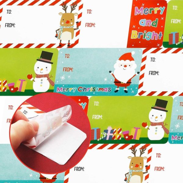 500pcs / Roll Christmas Self-adhesive Labels Stickers Holiday Decoration Gifts (B216) - Image 4