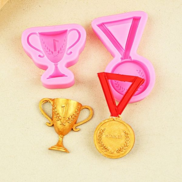 Sports Car Trophy Medal Tire Silicone Mold Glue Plaster Candle Baking Decorative Mold, Specification: 19-202 - Image 5