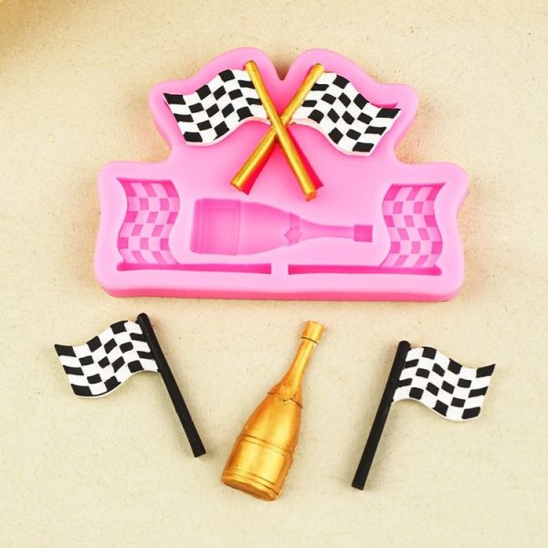 Sports Car Trophy Medal Tire Silicone Mold Glue Plaster Candle Baking Decorative Mold, Specification: 19-202 - Image 6