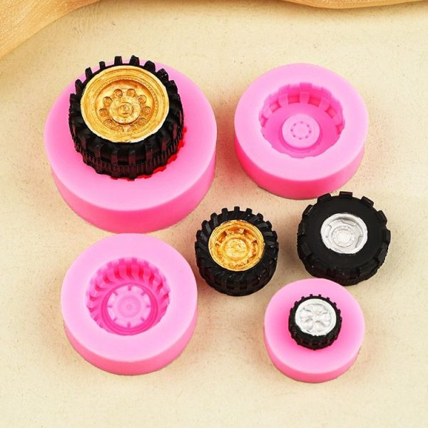Sports Car Trophy Medal Tire Silicone Mold Glue Plaster Candle Baking Decorative Mold, Specification: 19-202 - Image 7