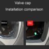 4pcs / Set N2 Metal Tire Valve Caps Automobile Universal Modified Valve Covers, Size: White Background (Silver) - Image 8