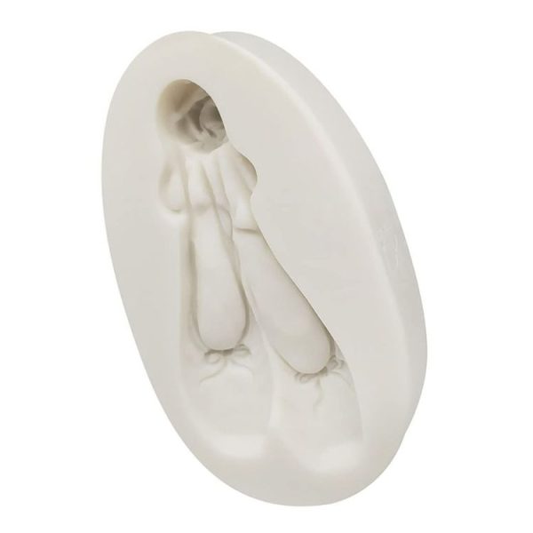 Matte Ballet Shoes Shaping Mold Jewelry Pendant Epoxy Silicone Mold (Pink) - Image 4