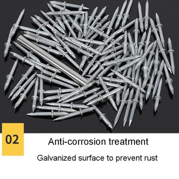 10pcs Skirting Non-Punch Markless Nails Single Headed Bi-Directional Crook Nails Bagged - Image 7