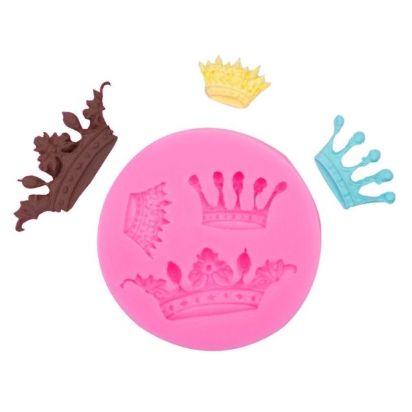 Crown Shape Cake Decorating Mold DIY Chocolate Fondant Silicone Mold Clay Tools, Specification: 15-74 - Image 3