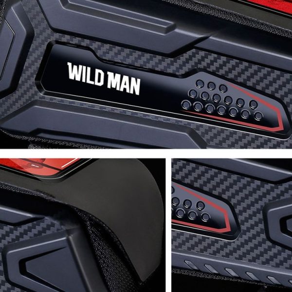 WILD MAN M90 EVA Hard Shell Mountain Bike Mobile Phone Touch Screen Waterproof Front Beam Bag (Black Red) - Image 10