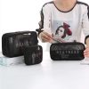 Travel Waterproof Toiletry Bag Portable Transparent Handheld Cosmetic Bag, Style: Olive Green Set - Image 7