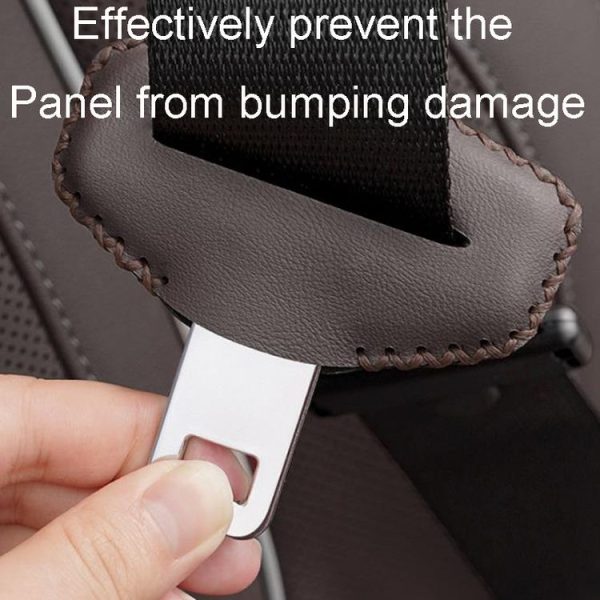 BMW 1pair Seatbelt Insert Protector Bumper Belt Chuck Decoration (Red) - Image 5