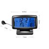 LCD Night Light Car Clock Automotive Electronics Inside And Outside Dual Thermometer - Image 2