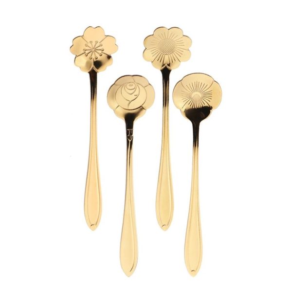 2pcs / Pack Stainless Steel Spoon And Fork Cutlery Set, Style: Silver Spoon+Light Blue Box - Image 2