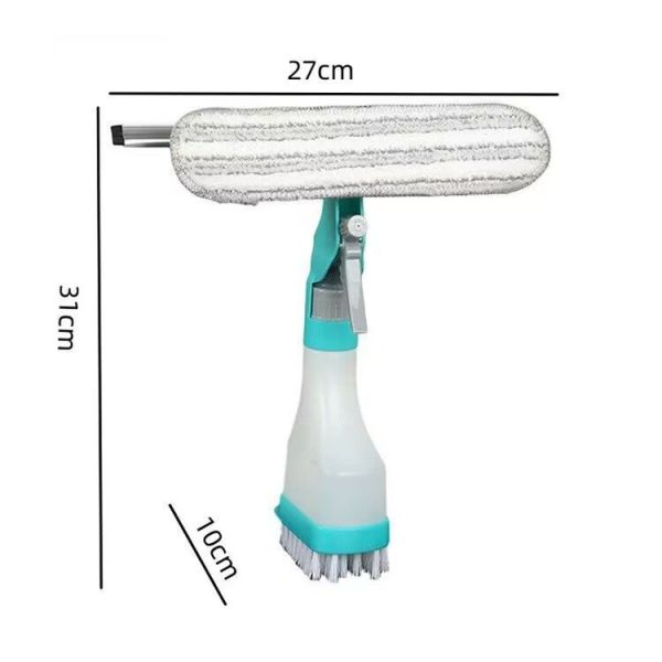 4 In 1 Double-sided Glass Wiper Window Squeegee Portable Spray Mirror Car Glass Cleaner YJ520 - Image 9