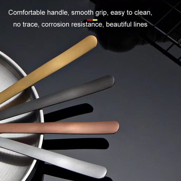 Stainless Steel Coffee Stirring Spoon Ice Cream Cartoon Cat Paw Spoon, Color: Silver - Image 7