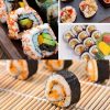 23 x 22cm Bamboo Sushi Roll Non Adhesive Sushi Curtain (White) - Image 6