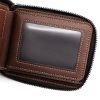 MenBense Men Short Zipper Wallet Coin Purse Large Capacity Multi-Card Money Clip (Black) - Image 5