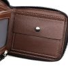 MenBense Men Short Zipper Wallet Coin Purse Large Capacity Multi-Card Money Clip (Black) - Image 7