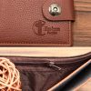 MenBense Men Short Magnetic Clasp Wallet Multi-Card Coin Purse (Light Coffee) - Image 5