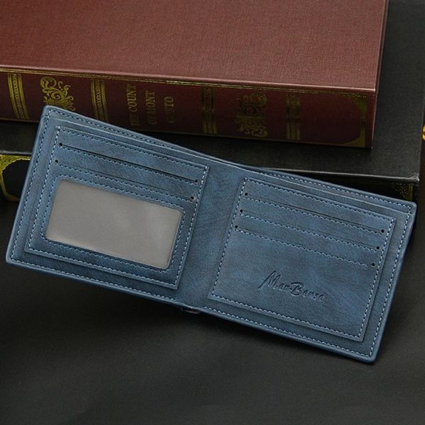 Menbense Men Short Wallet Casual Multi-Card Coin Purse (Light Brown) - Image 6