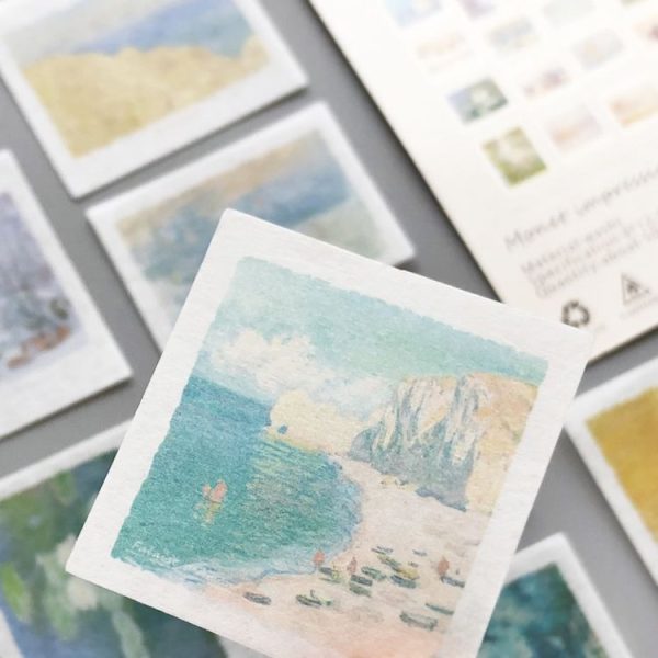 50pcs / Pack Handbook Stickers Small Fresh Stickers DIY Diary Material, Style: Fog Forest - Image 4