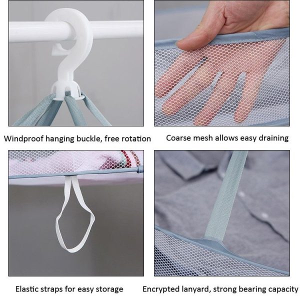 Foldable Drying Clothes Net Hanging Sweater Drying Rack, Spec: 51cm 1 Layer - Image 3
