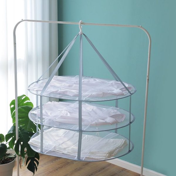 Foldable Drying Clothes Net Hanging Sweater Drying Rack, Spec: 51cm 1 Layer - Image 4