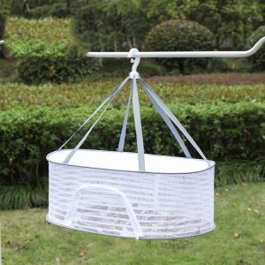 50 x 70cm Foldable Drying Fishing Vegetables Fish Net Hanging Clothes Drying Storage Shelf, Spec: 1 Layer