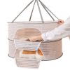 40 x 60cm Foldable Drying Fishing Vegetables Fish Net Hanging Clothes Drying Storage Shelf, Spec: 1 Layer (White) - Image 2