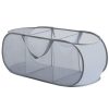 Foldable Storage Basket Household Layered Thickened Dirty Laundry Basket, Spec: 2 Grids Black - Image 2