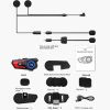 X7 Motorcycle Helmet Bluetooth Headset Riding Navigation Listening Song Soft Hard Wheat (Red) - Image 13