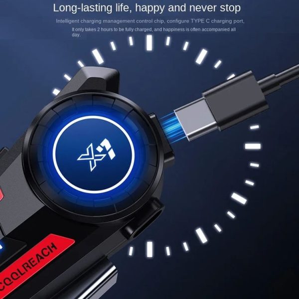 X7 Motorcycle Helmet Bluetooth Headset Riding Navigation Listening Song Soft Hard Wheat (Red) - Image 4